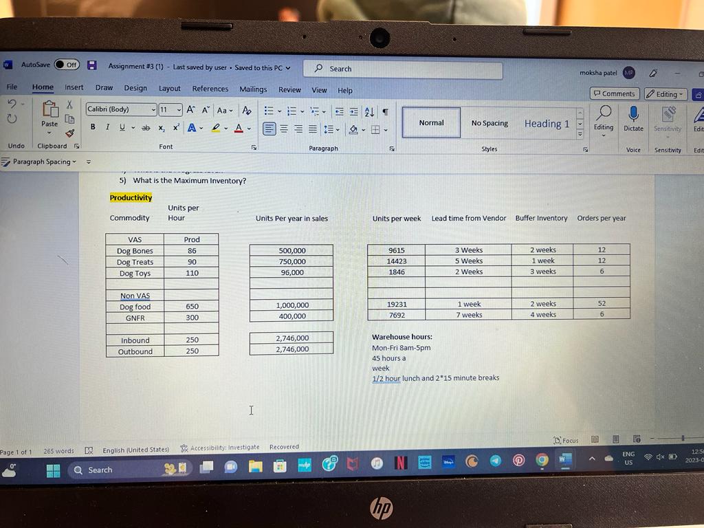AutoSave Off H File Home Insert Draw Design Layout References X Calibri