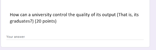 lead to reduced costs. (15 points) Your answer How can a university
