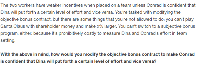 of output each working individually where E is the amount of effort