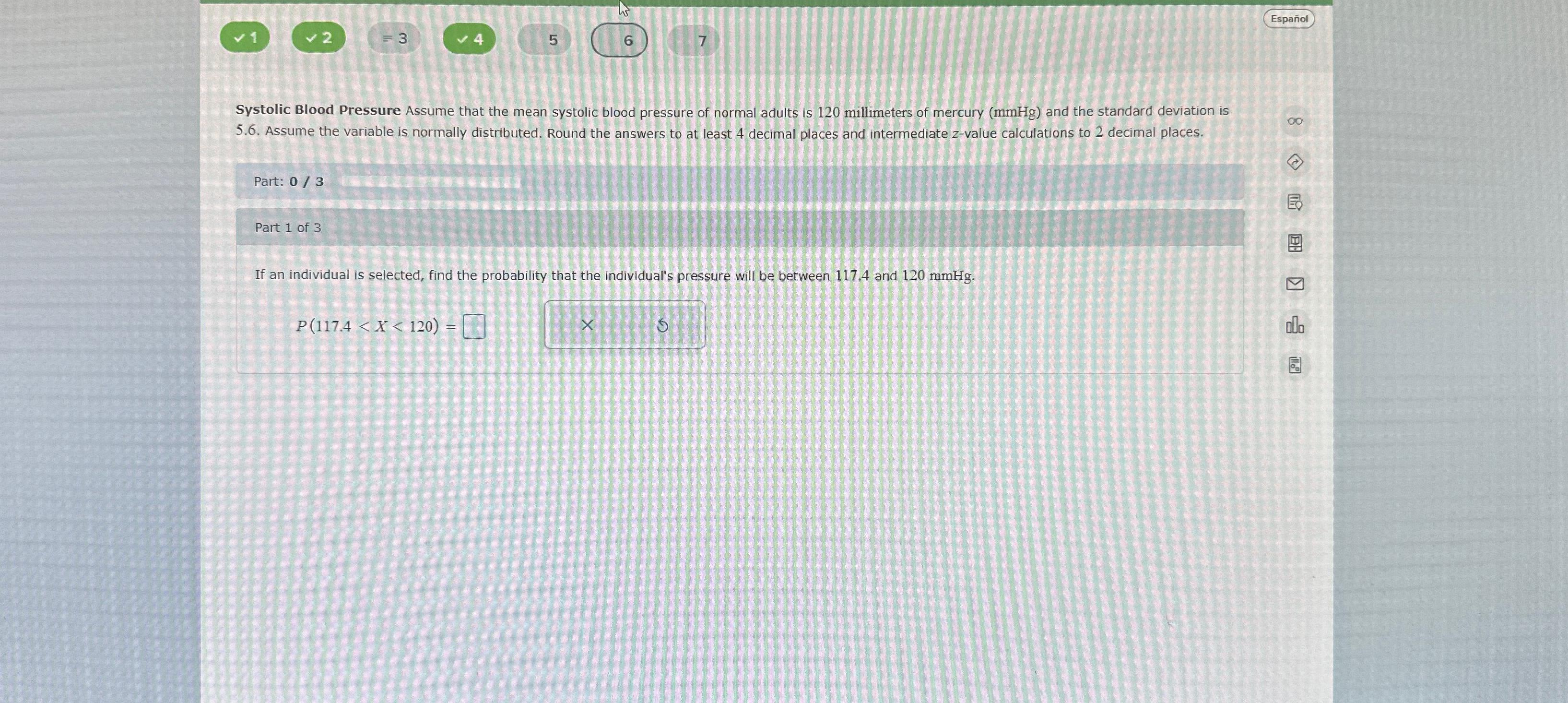 45 2 = 3 4 5 6 7 Systolic Blood Pressure Assume
