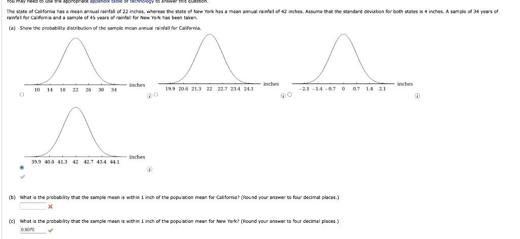 You may need to use the appropriate appendix table or technology to