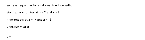 (x + 64)(x + 74)(x+8) Two copies of the same Rational Function