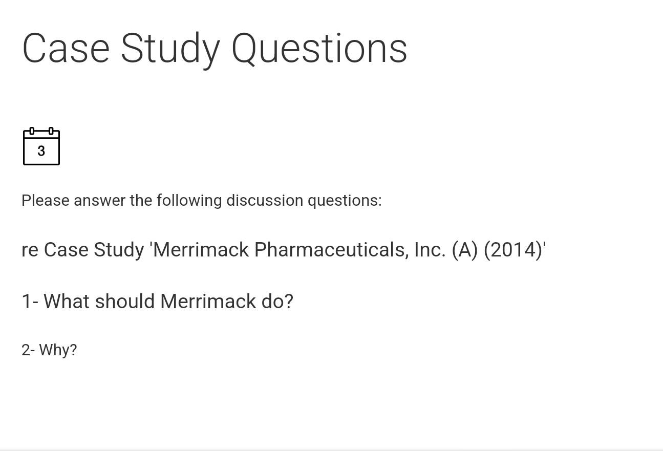 Case Study Questions 3 Please answer the following discussion questions: re Case