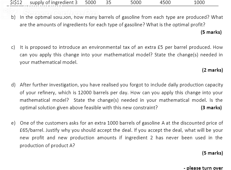 numbers and availability. Relevant data about gasoline (final products) and crude oil