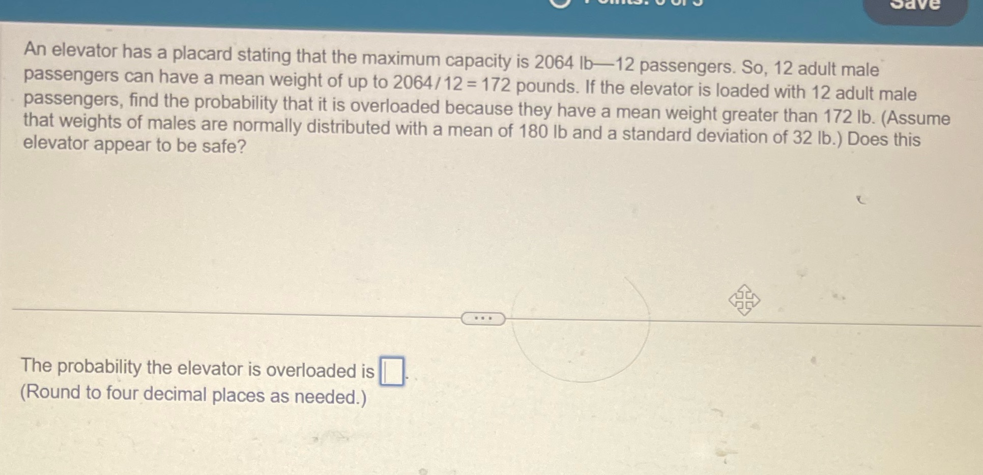 An elevator has a placard stating that the maximum capacity is 2064