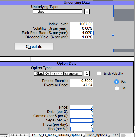 Underlying Data Underlying Type: Index Index Level: 1067.00 Volatility (% per year):