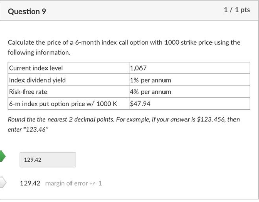 0.00% Risk-Free Rate (% per year): 4.00% Dividend Yield (% per yer):