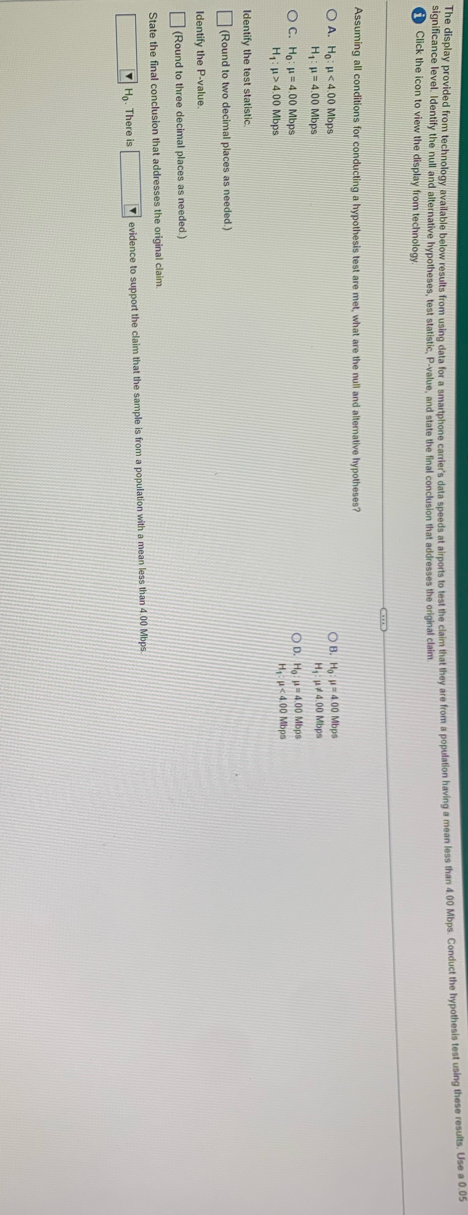 The display provided from technology available below results from using data for