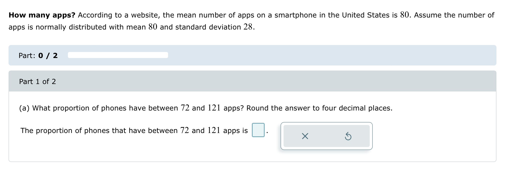 2 (a) Find the area under the standard normal curve to the