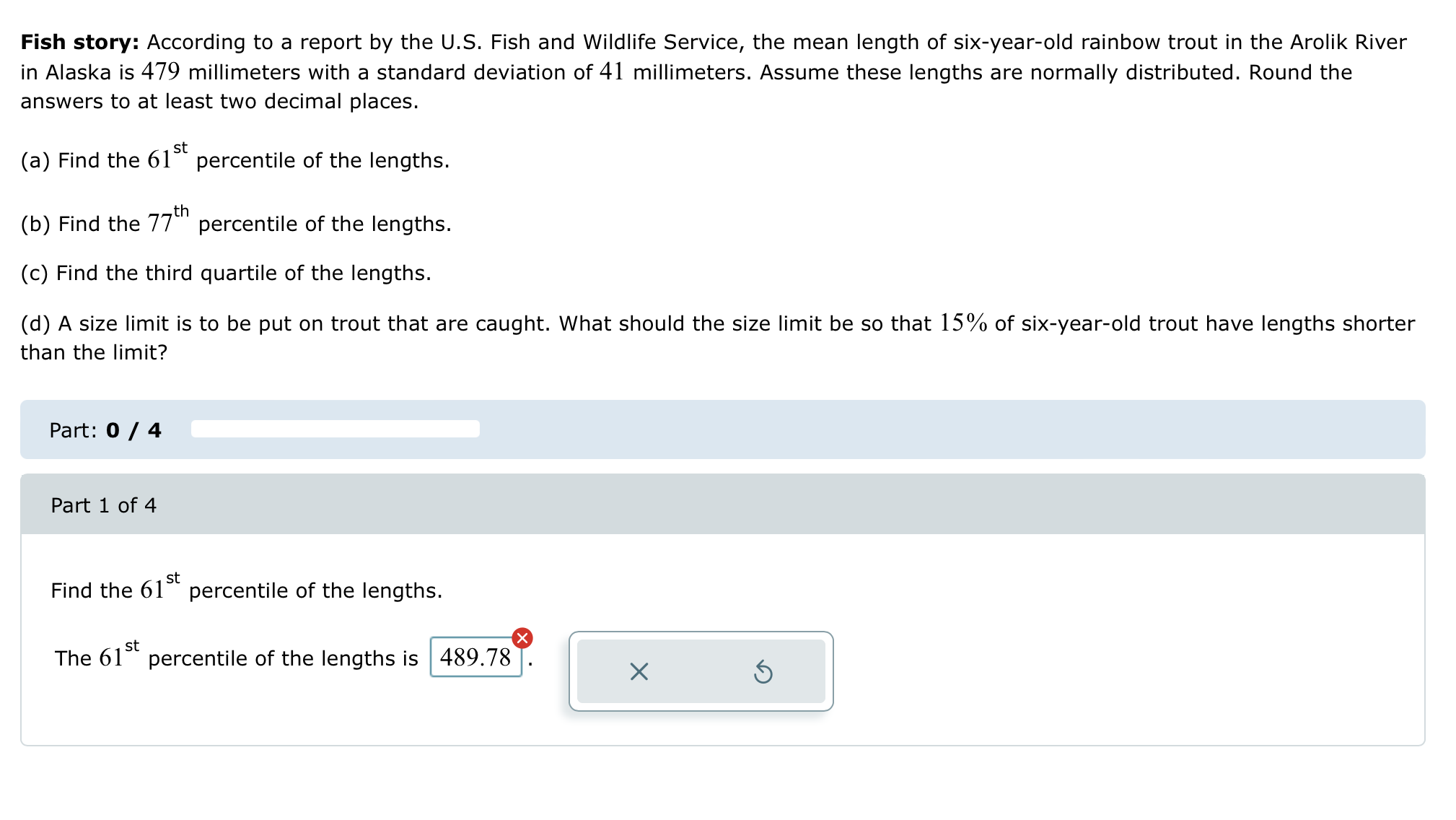 (a) Find the area under the standard normal curve that lies between