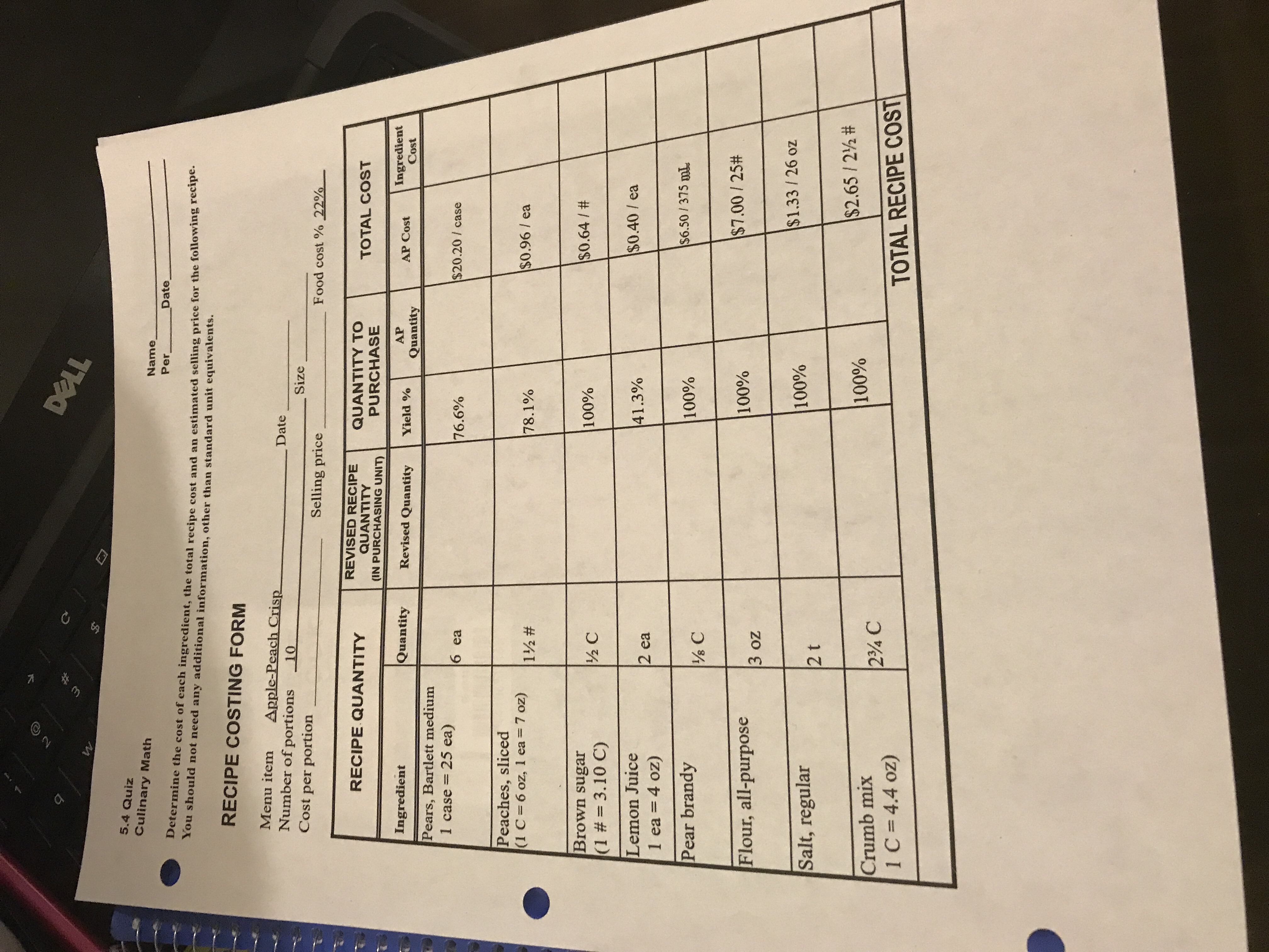 b 2 @ W 7 # m C $ DELL 5.4 Quiz