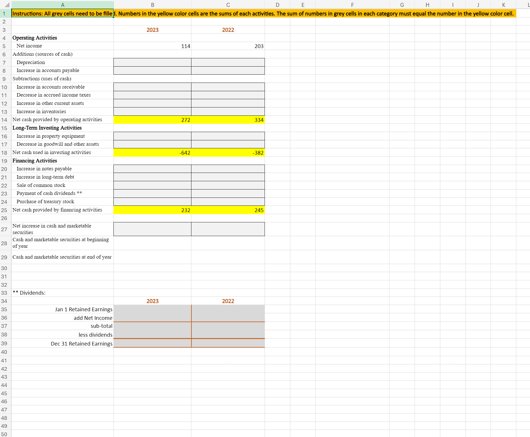 the following tabs: Bal. Sheet & Inc. Statement 1. 2. Ratio Analysis