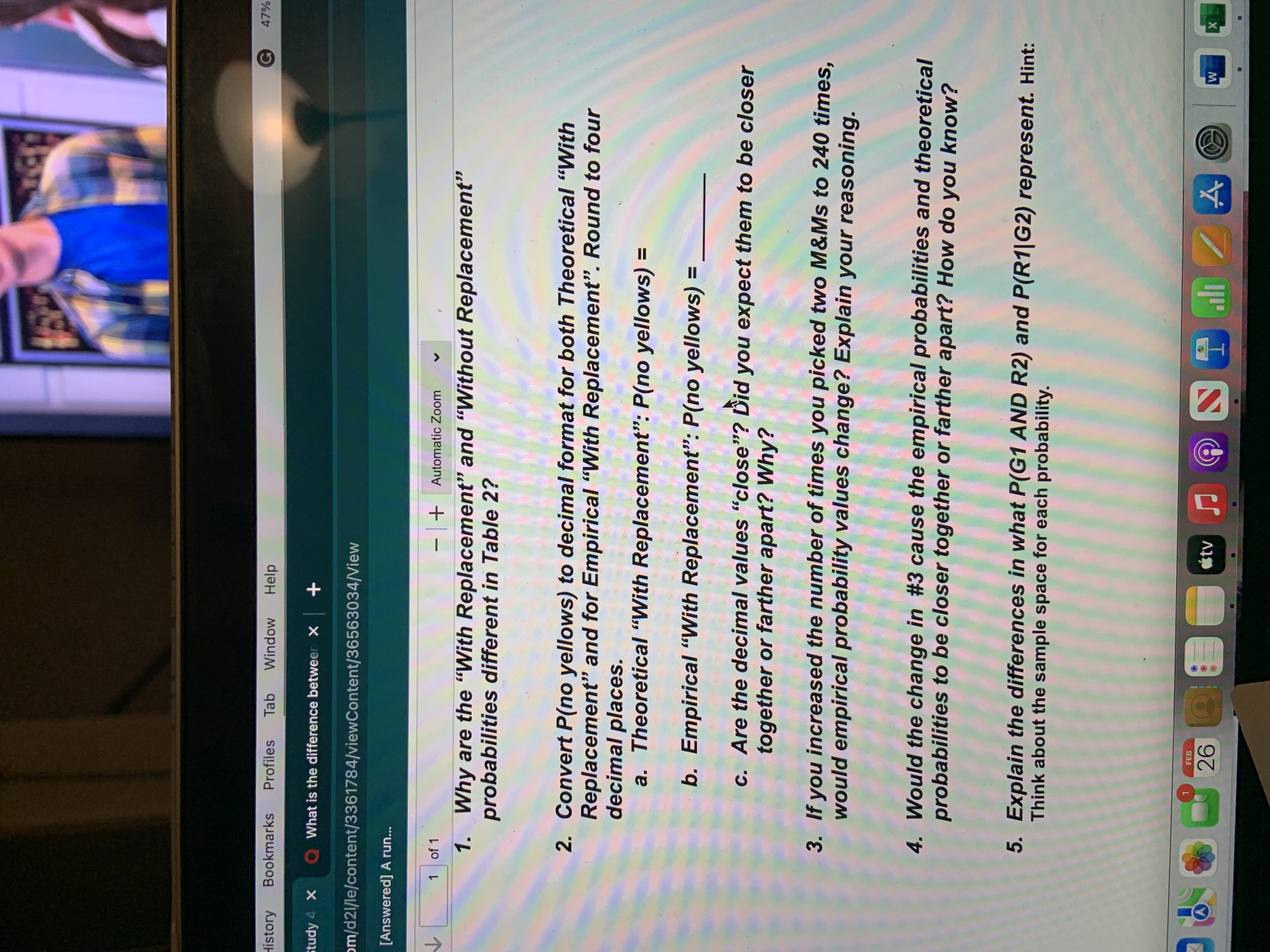 History Bookmarks Profiles Tab Window Help Study 4 X What is the