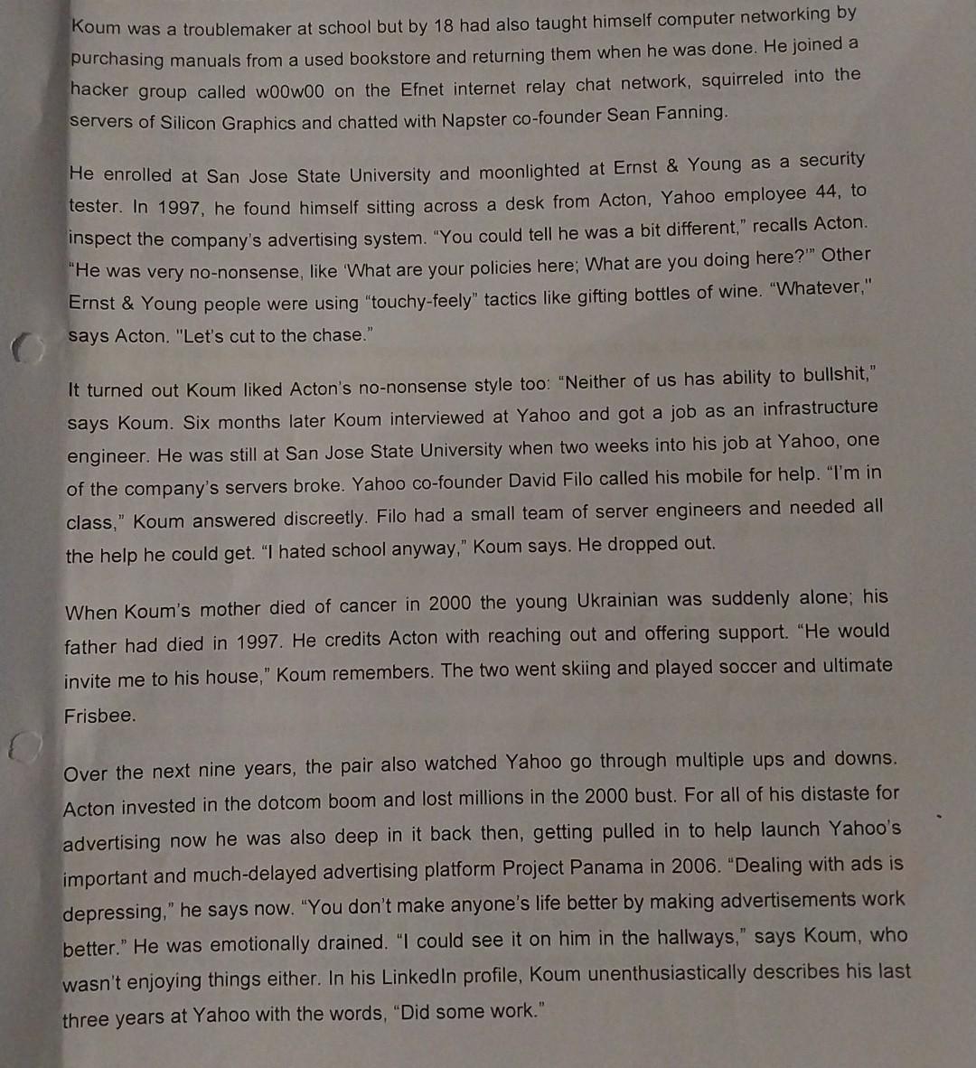 The Rags-To-Riches Tale Of How Jan Koum Built WhatsApp Into Facebook's New