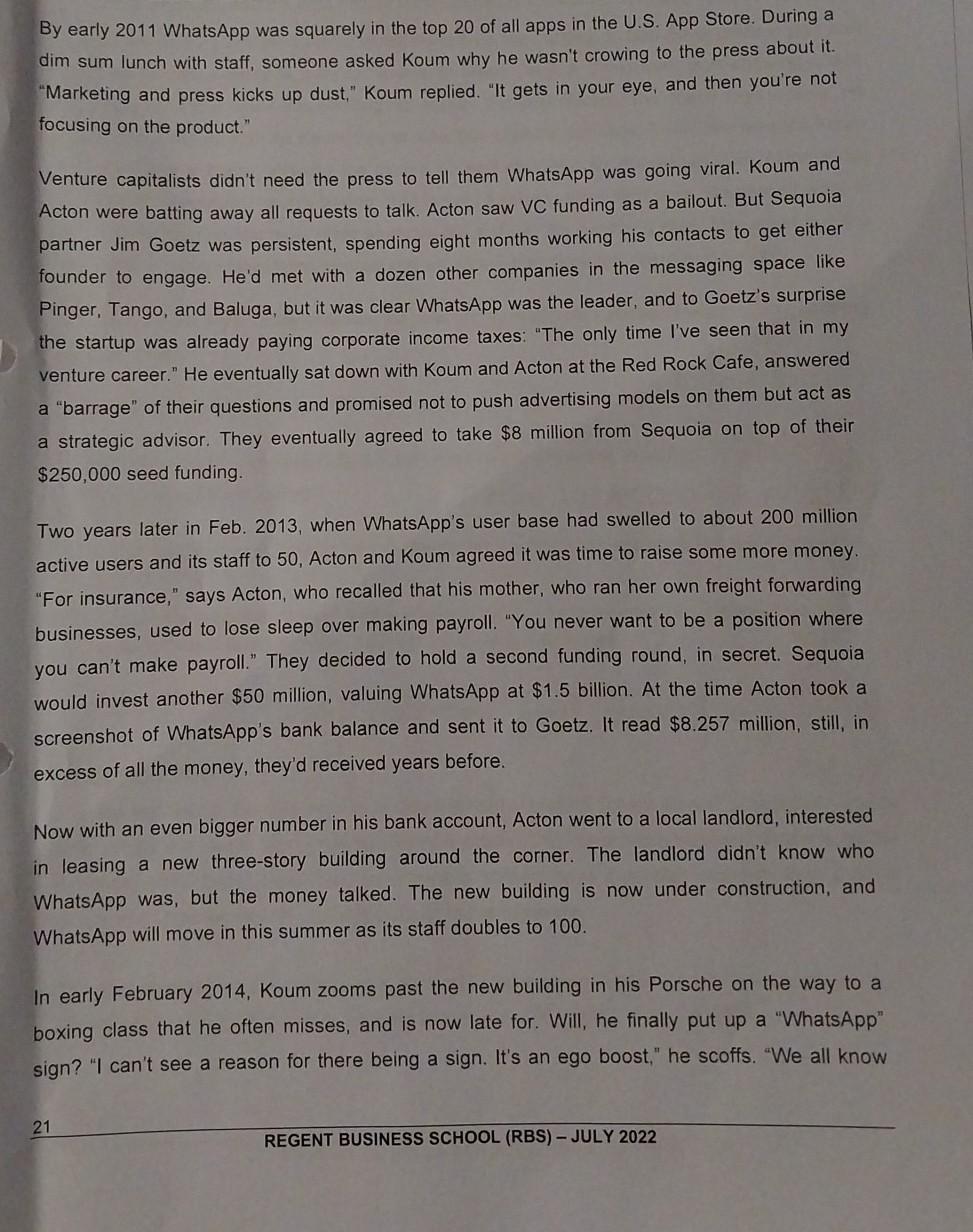 a few blocks from WhatsApp's discreet headquarters in Mountain View to a