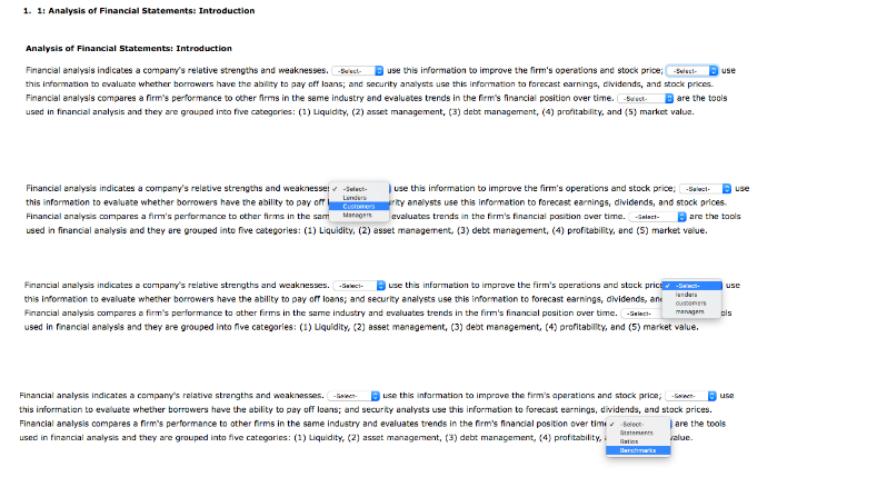 & other information for decision-making b. An informal process used only by
