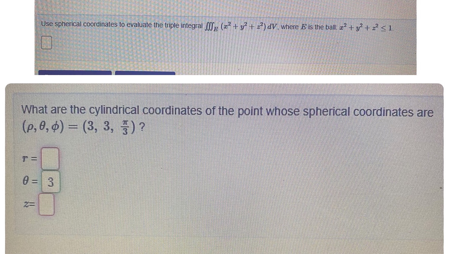 Use spherical coordinates to evaluate the triple integral (2 + y+22) dV,