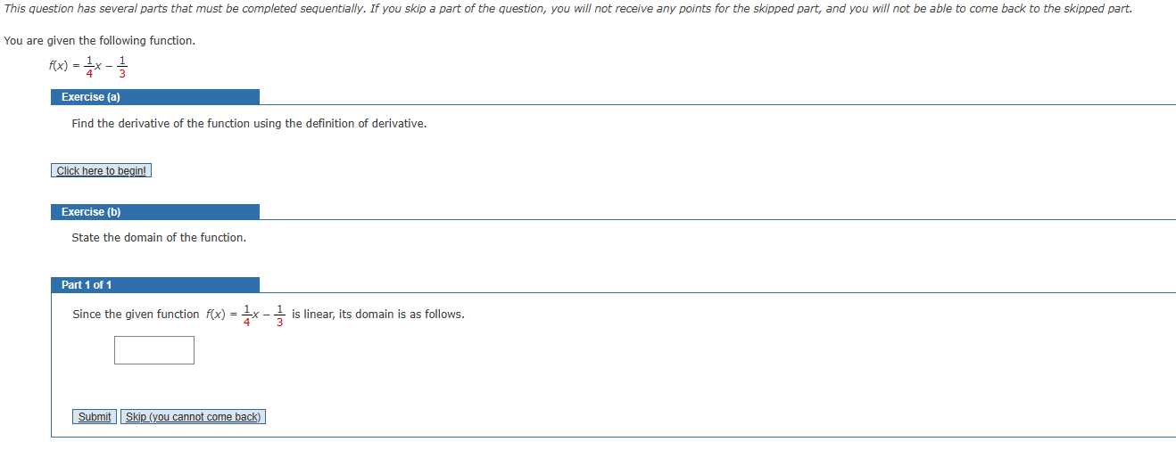 to sketch the graph of f' below it. This question has several
