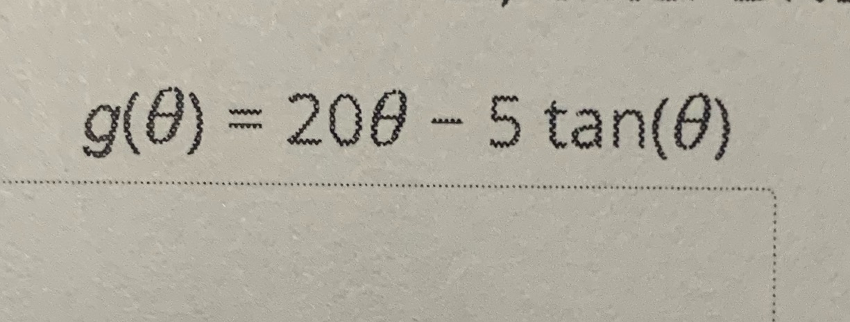 g(0) = 200 - 5 tan(0)