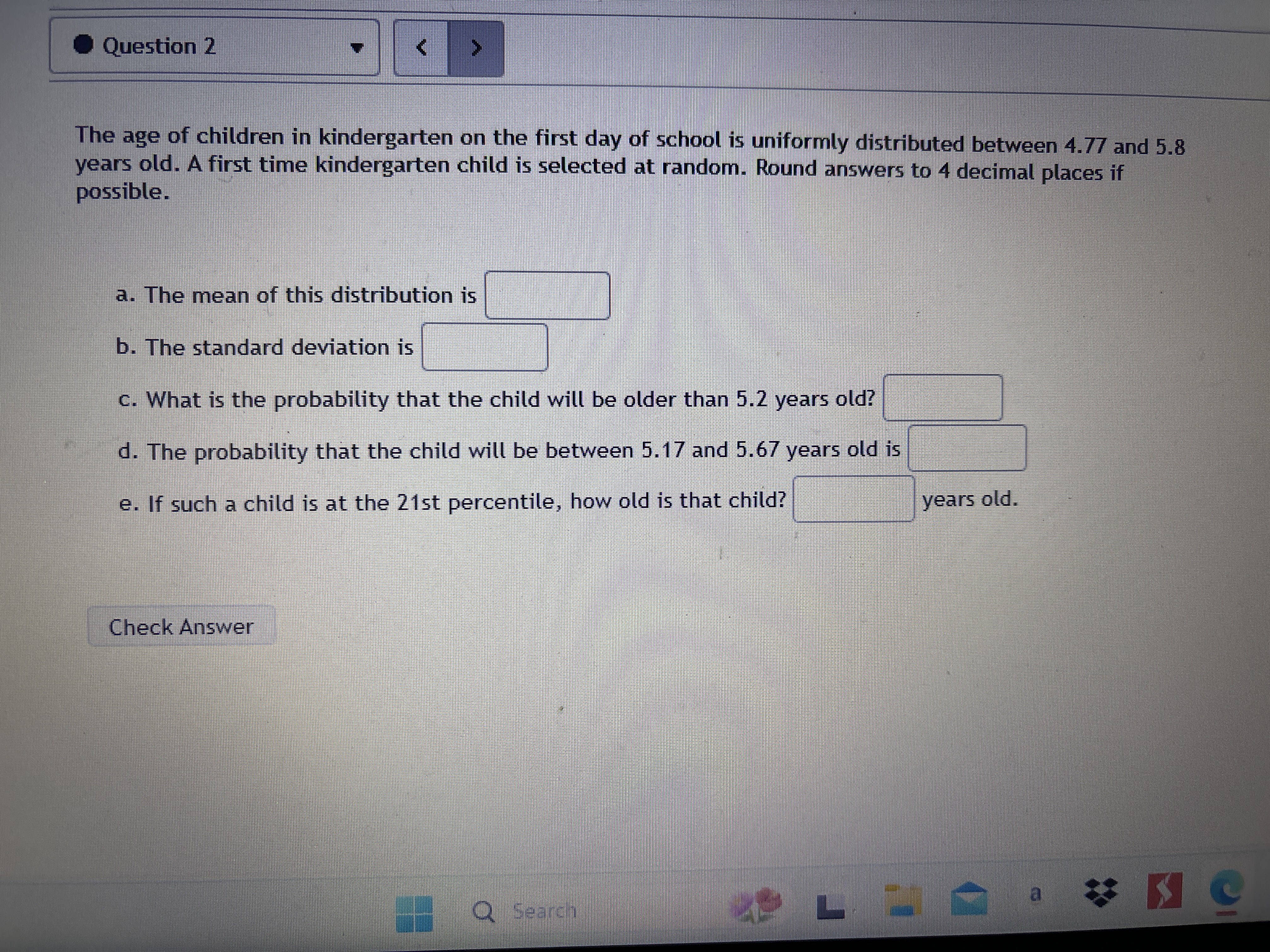 year. They can be said to follow a Uniform distribution from 1