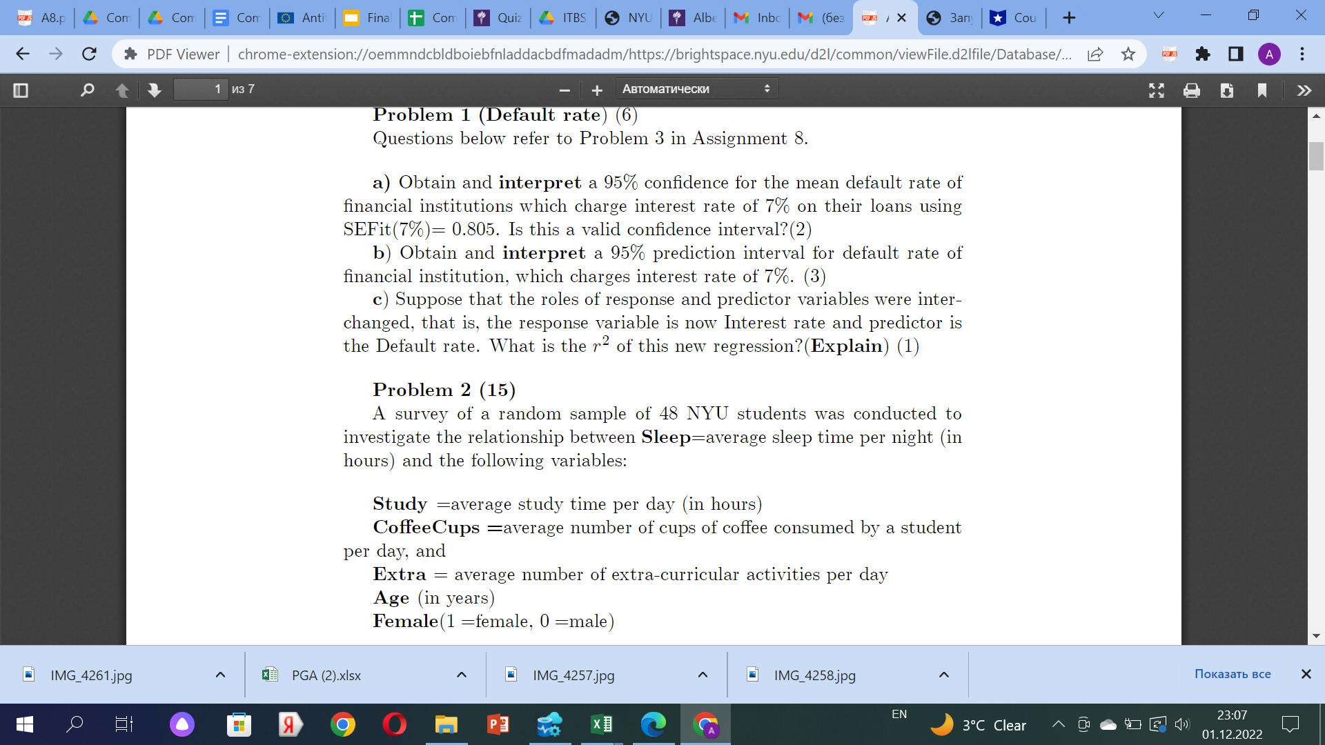three-predictors final model interpret the coefficient of Study. Is your interpretation valid?