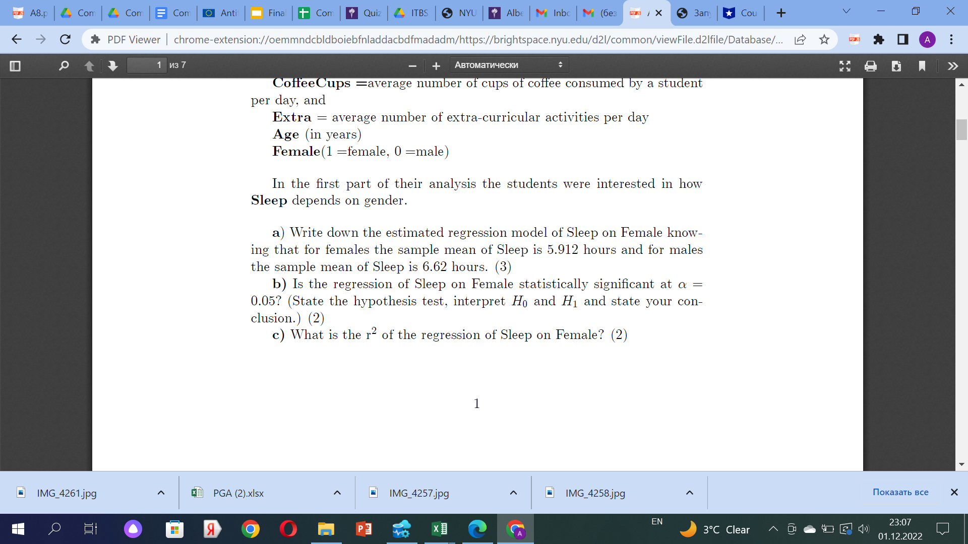 (Explain) (2) Problem 3 (6) This problem refers to the data in