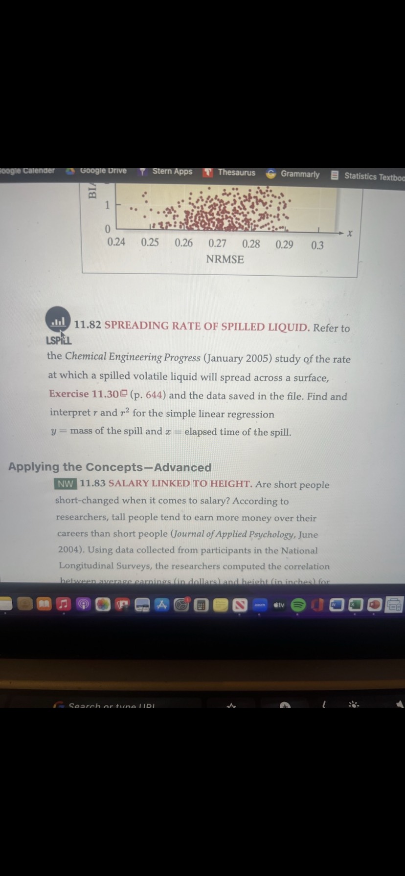 a) and c)-f) by doing your own calculations without using Minitab. Show