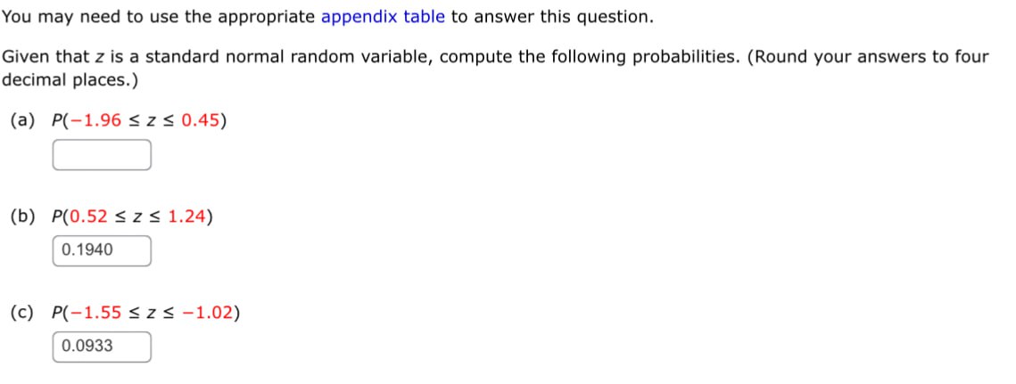 You may need to use the appropriate appendix table to answer this