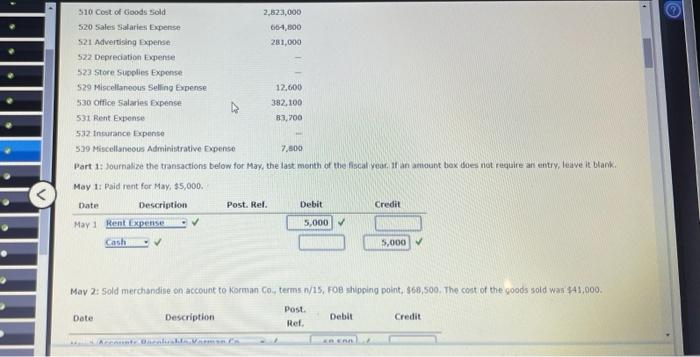 2: Palisade Creek Co. is a retail business that uses the perpetual