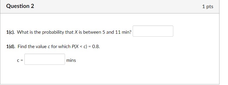 (in minutes) that a particular San Francisco commuter must wait for a