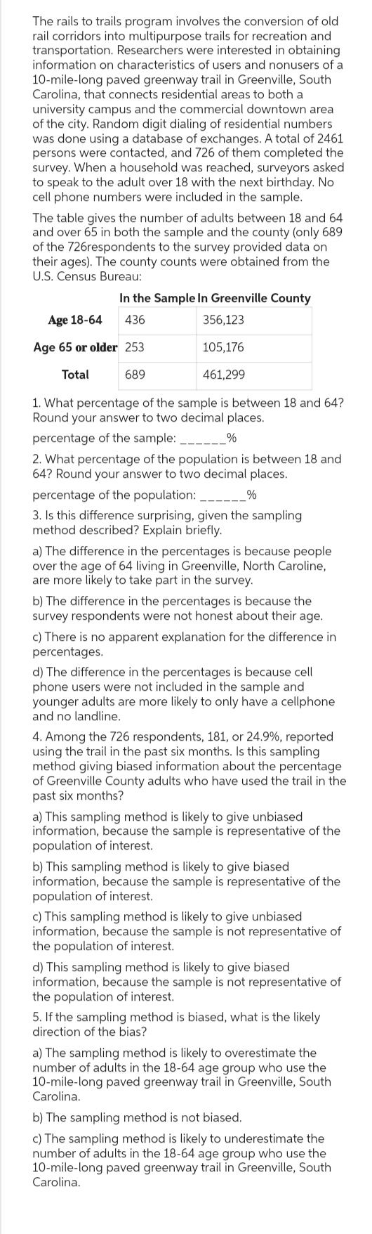 The rails to trails program involves the conversion of old rail corridors