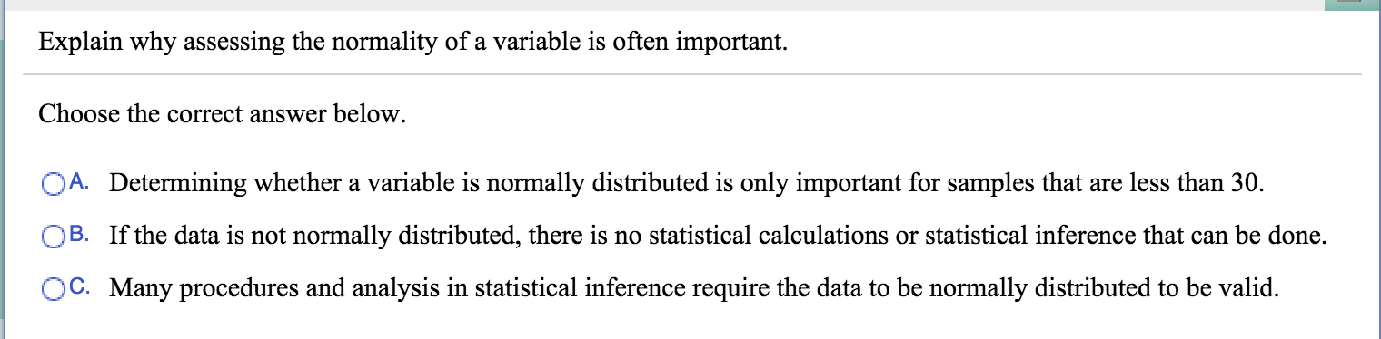 and concept of statistical inference. Why? Explain your answer using graphs to