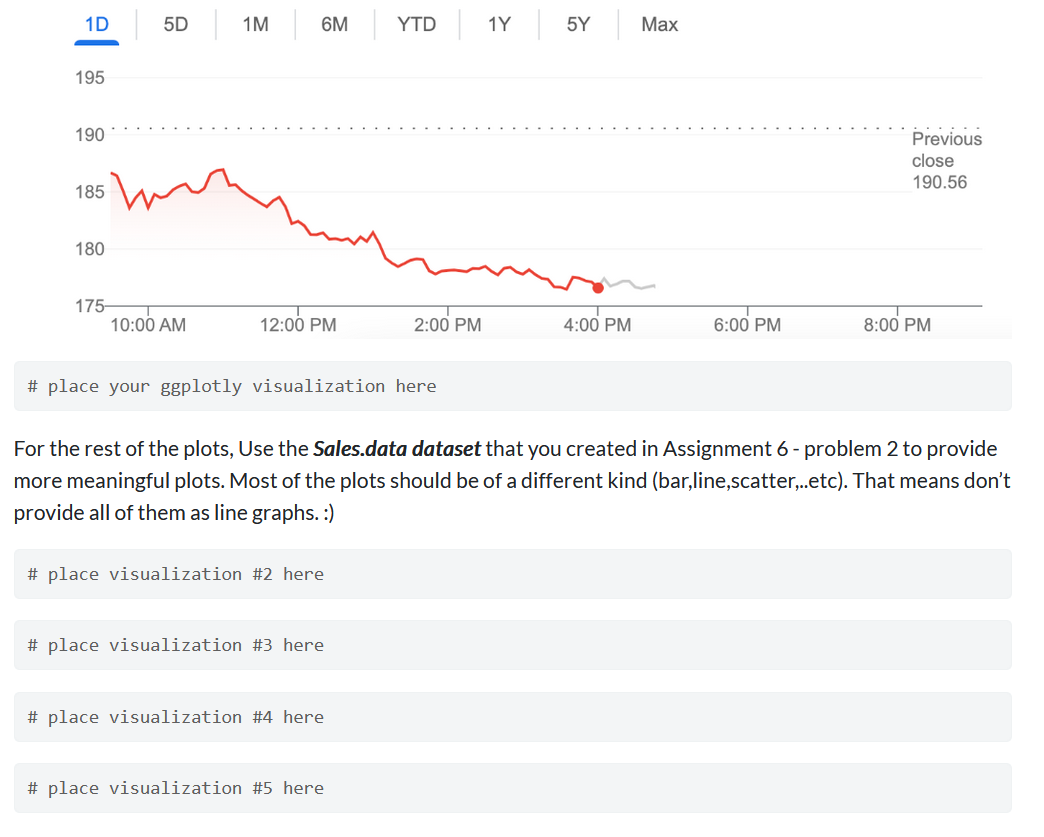 ggplotly. Produce the ggplotly plot using stock prices. Please produce a graph