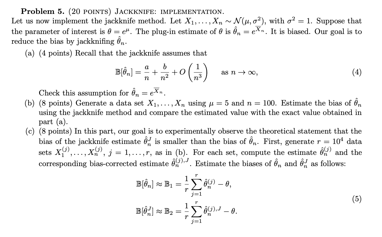 variables Fn(x) and Fn(y) for x + y. Problem 2. (5 POINTS)