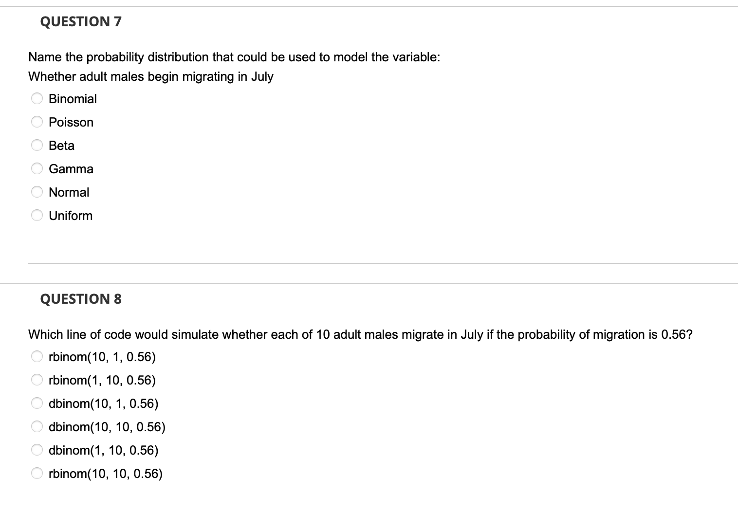 used to model the variable: Number of offspring born to one female