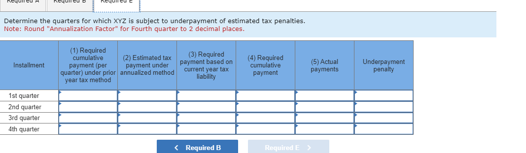 13-4) (Algo) [The following information applies to the questions displayed below.] XYZ