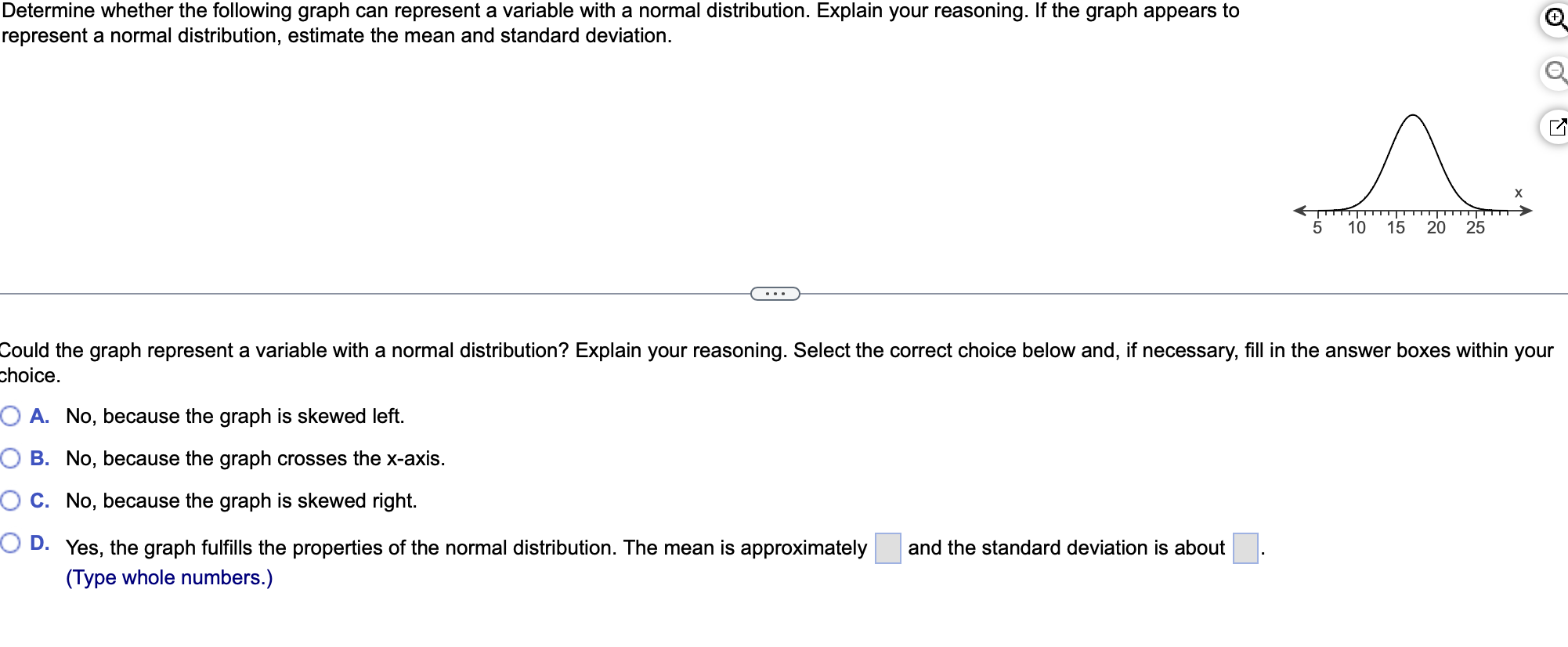 of the graph. Find the value of each probability and compare the