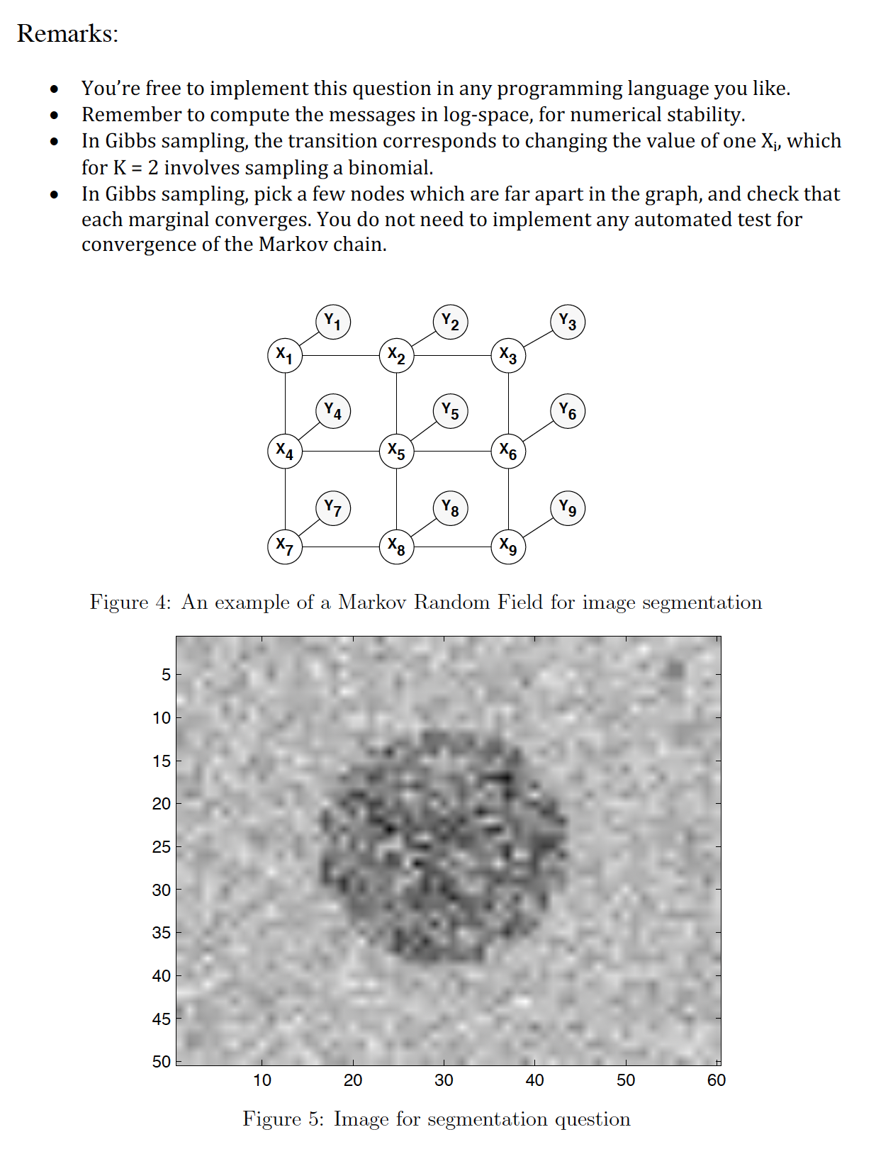 clustering that assigns each pixel to one of K-classes, typically under the