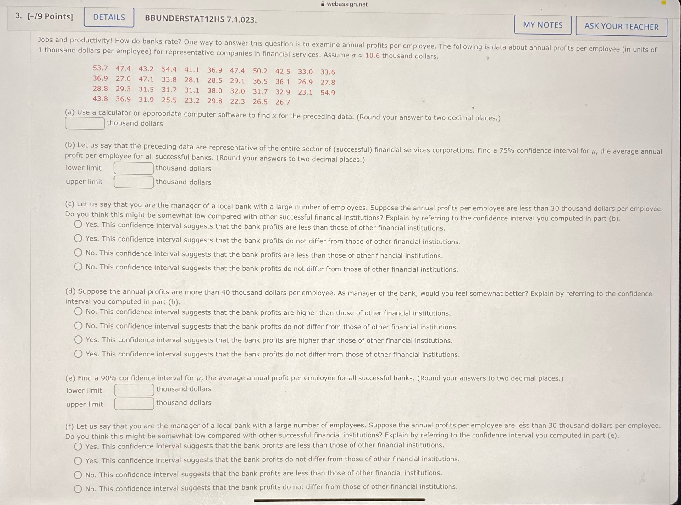 webassign.net 3. [-19 Points] DETAILS BBUNDERSTAT12HS 7.1.023. MY NOTES ASK YOUR TEACHER