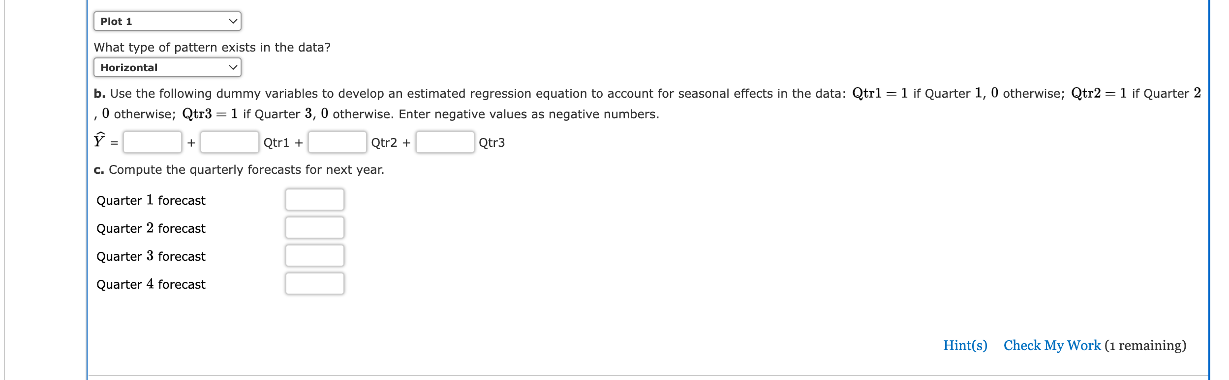 Quarter Value -80 W -60 40 Quarter Year 1 Year 2 Year