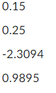 Err. x .15 .0357071 p Ho: p proportion (x) 0.25 Ha: p