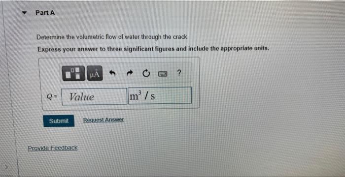 having a width of 100 mm and an average opening of 0.1