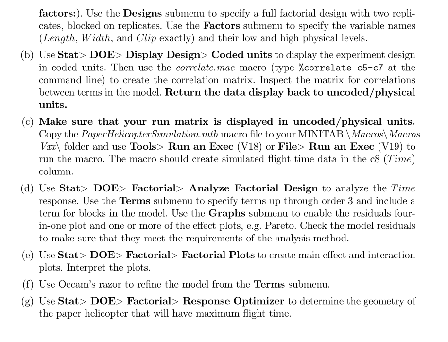 - FIGURE 9.1. Paper helicopter construction. ABCD MRR SR ROC 0.268 4.948