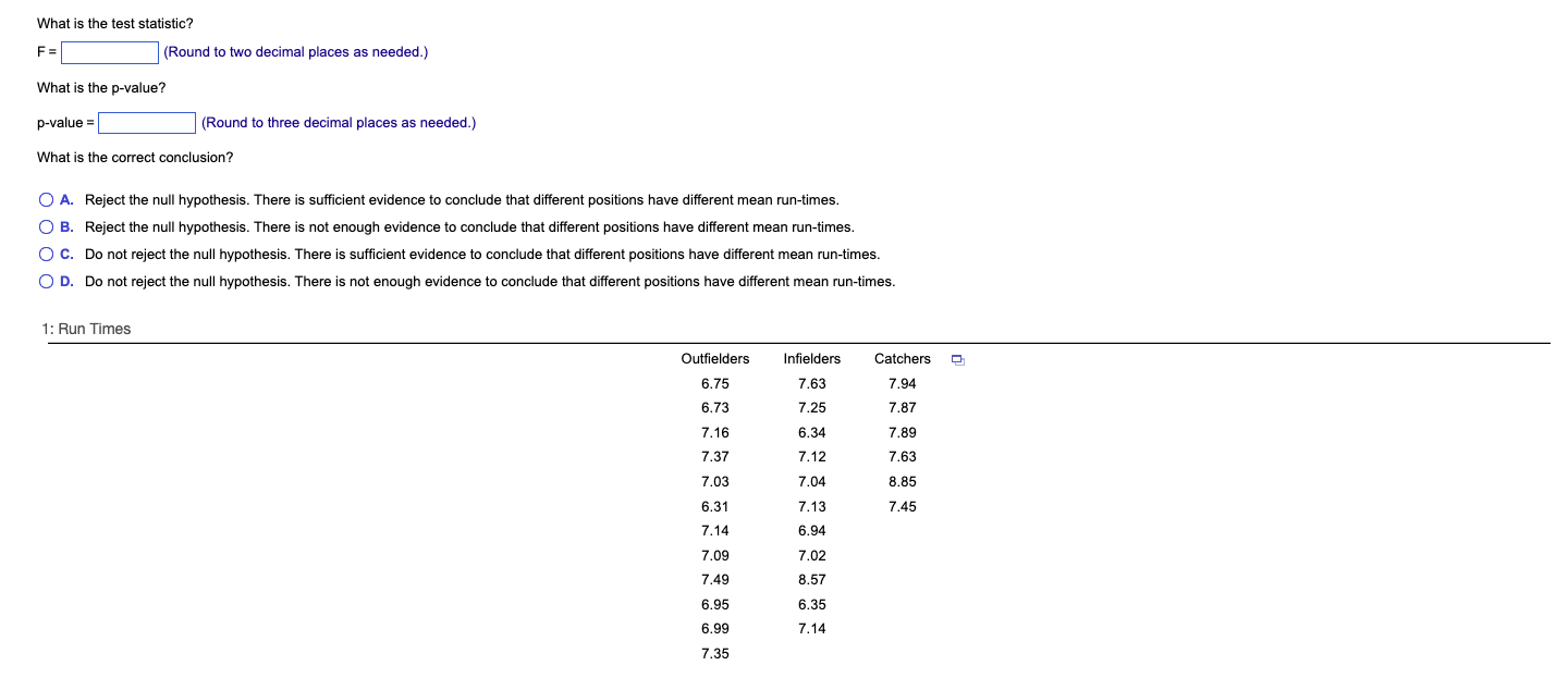were required to run 50 metres and were timed in seconds. (Pitchers