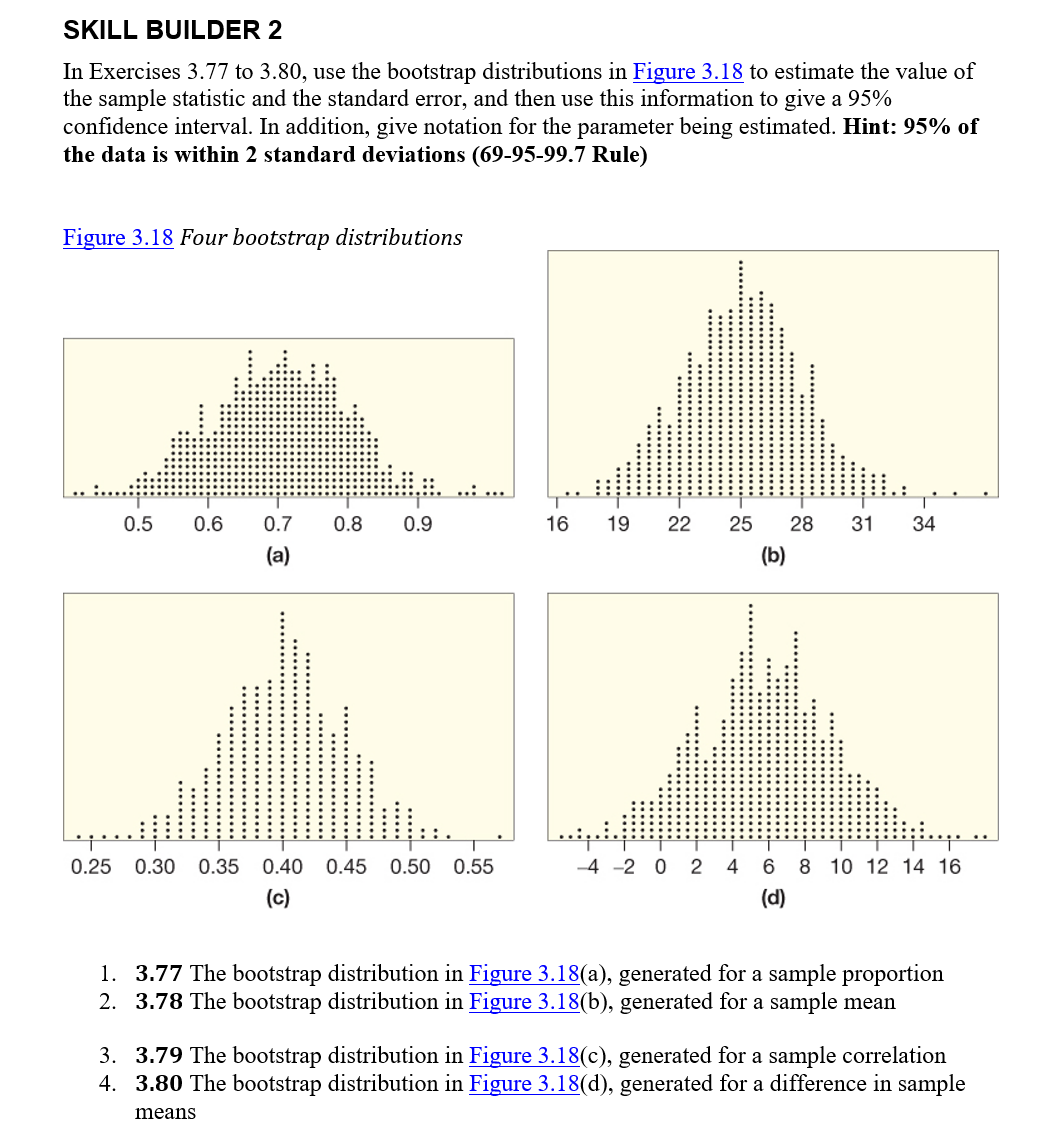 Indicate whether each option is a possible bootstrap sample from this original