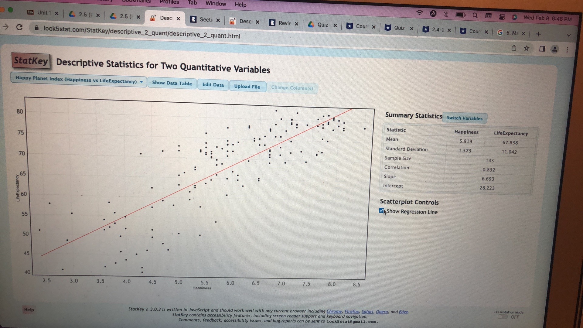 Profiles Tab Window Help Wed Feb 8 6:48 PM Unit 1 X