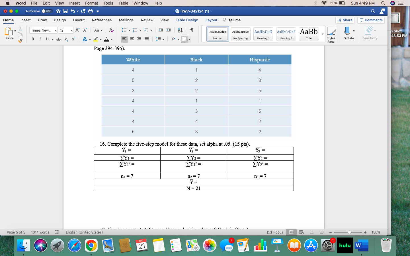 Word File Edit View Insert Format Tools Table Window Help 50% Sun