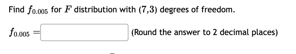 (Round the answer to 2 decimal places) Find to.999 for T distribution