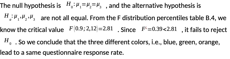 The null hypothesis is H=3, and the alternative hypothesis is H are