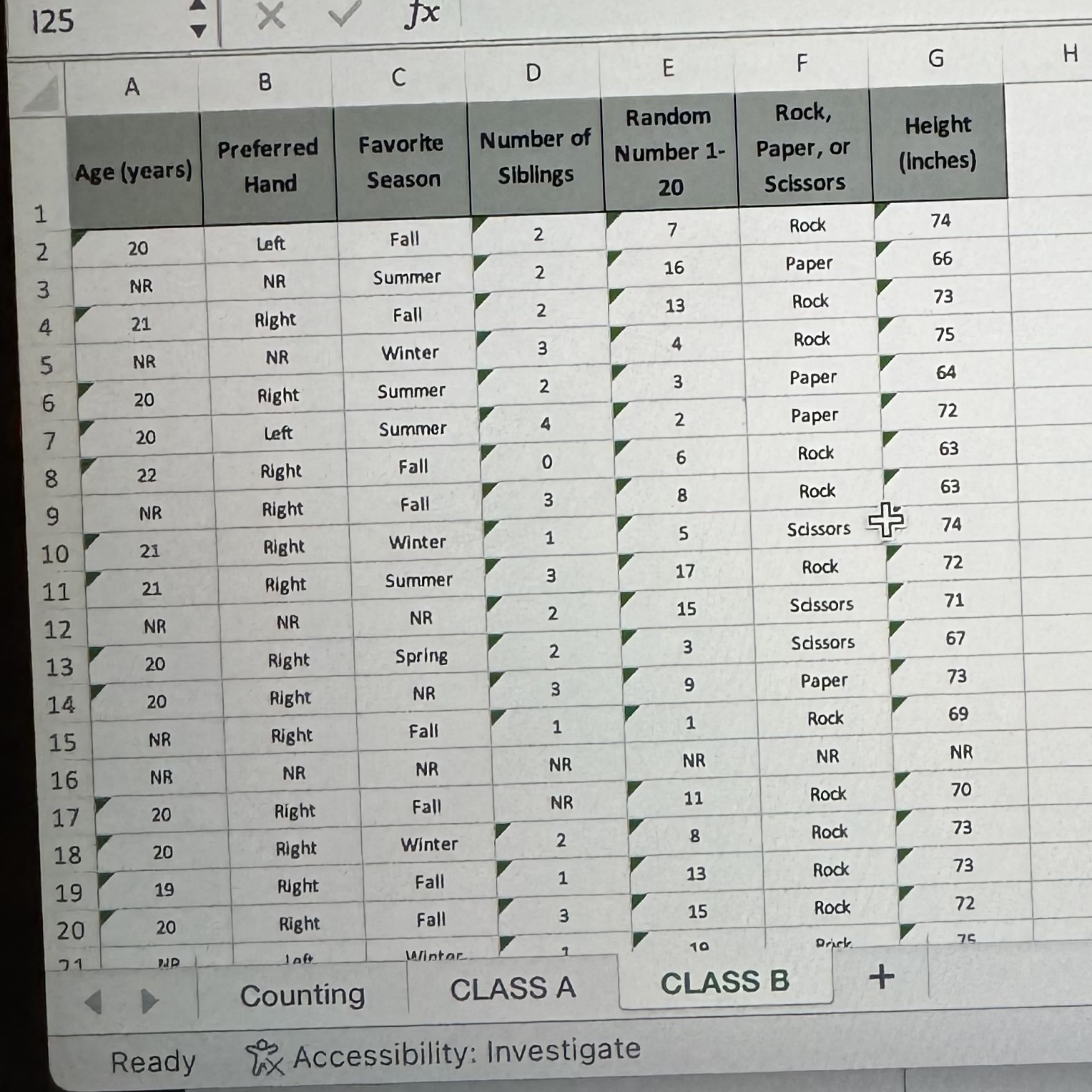 125 fx A B C D E F G H Random Rock,